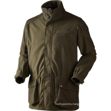 Outdoor polyester cotton men's shooting hunt jacket without hoody